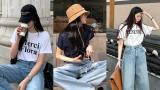 Trẻ trung, sành điệu với công thức diện áo thun và quần jeans