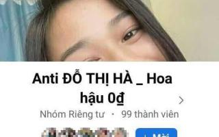 Sau Hương Giang, đến lượt Đỗ Thị Hà là nàng Hậu tiếp theo bị lập group antifan