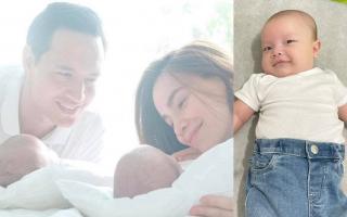 Khoảnh khắc cực đáng yêu bé Leon nhà Hồ Ngọc Hà cười tươi rói khi mẹ đưa đi tiêm phòng
