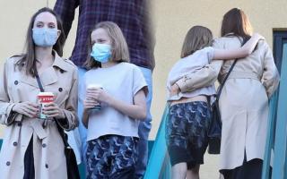 Angelina Jolie sang chảnh đi mua cafe cùng con gái cưng 