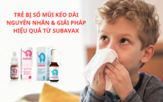 Trẻ bị sổ mũi kéo dài không khỏi và giải pháp an toàn từ Subavax