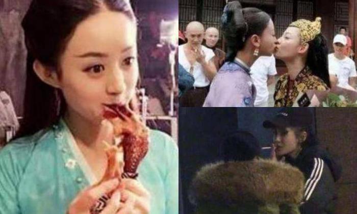 Các sao nữ làm gì trong giờ nghỉ tại trường quay? Ngô Cẩn Ngôn hôn bạn diễn, Angelababy hút thuốc, nhìn sang Triệu Lệ Dĩnh chỉ biết chào thua
